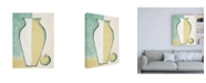 Trademark Global Pablo Esteban White and Yellow Vase with Apple Canvas Art - 15.5" x 21"